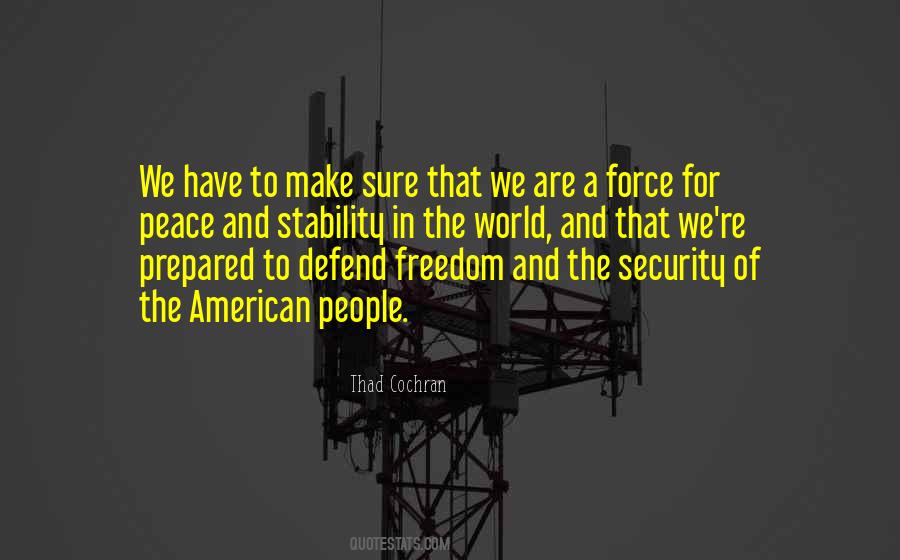 Quotes About Freedom And Security #1335474