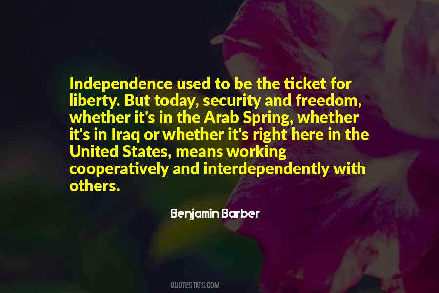 Quotes About Freedom And Security #49700