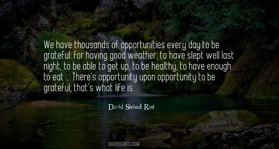 Weather Is Good Quotes #996916