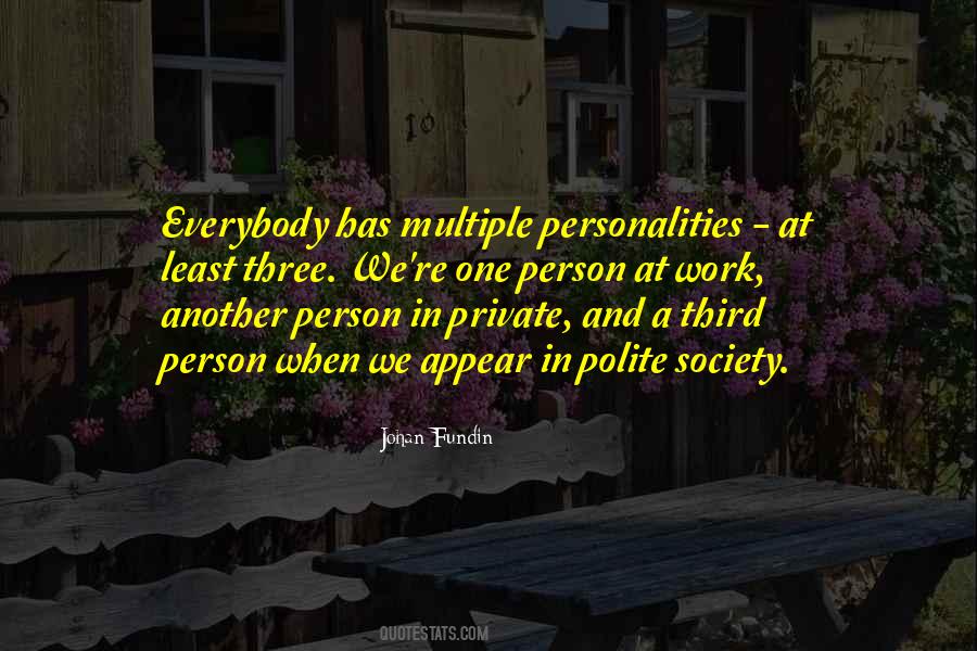 Quotes About Multiple Personality #777752