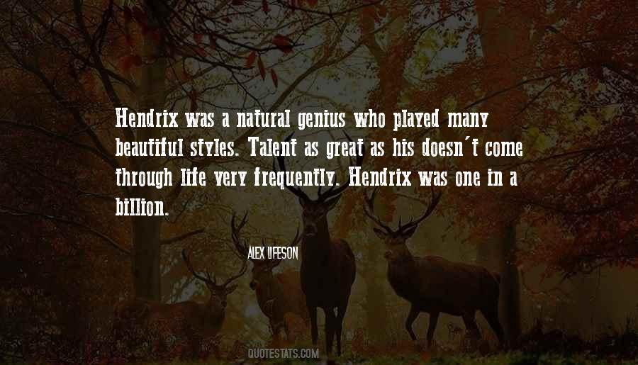 Quotes About Hendrix #1491076