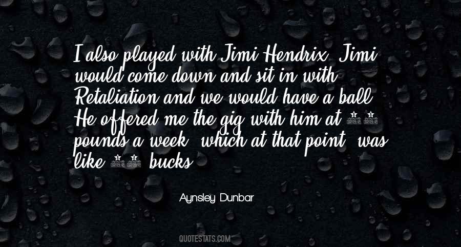 Quotes About Hendrix #306756