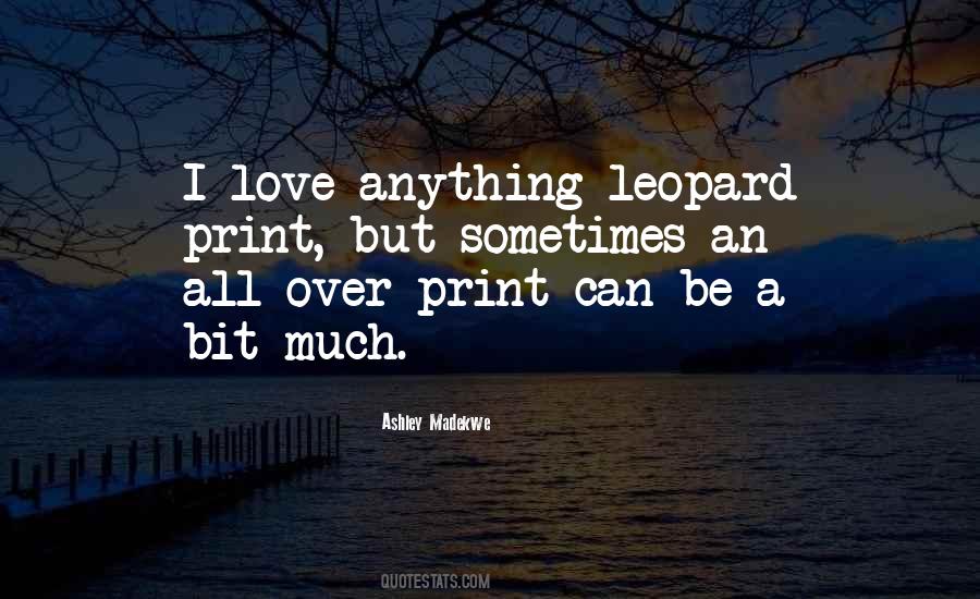 Quotes About A Leopard #618568