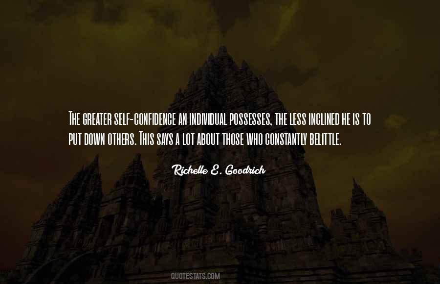 Belittle Others Quotes #235726