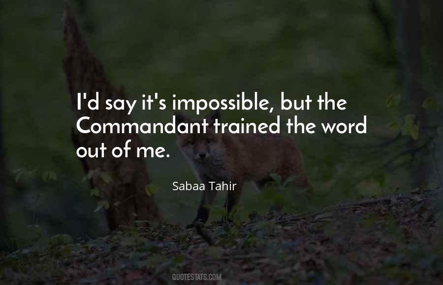 Quotes About The Word Impossible #179247