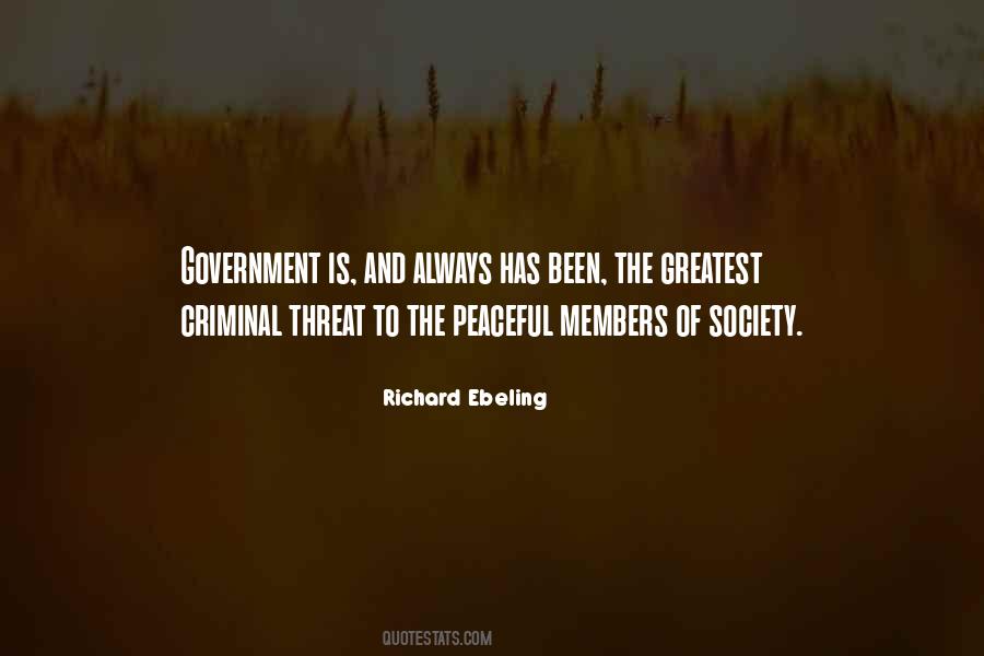 Peaceful Society Quotes #21187