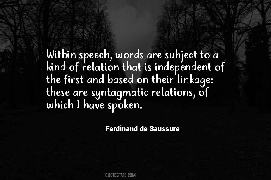 Syntagmatic Relations Quotes #1380568