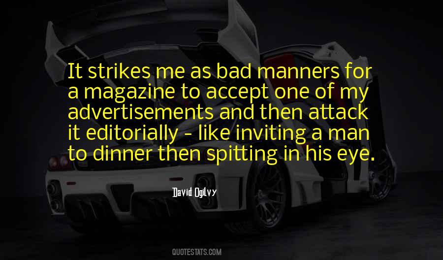 Quotes About Bad Manners #1140777
