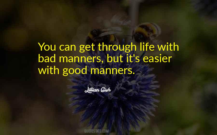 Quotes About Bad Manners #143065