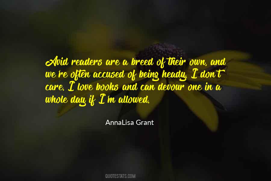 Quotes About Avid Readers #186547