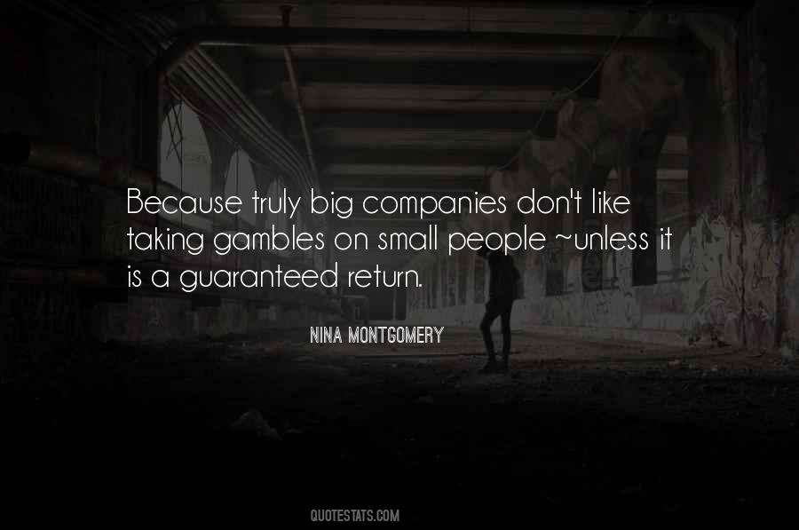 Quotes About Small Companies #1252821