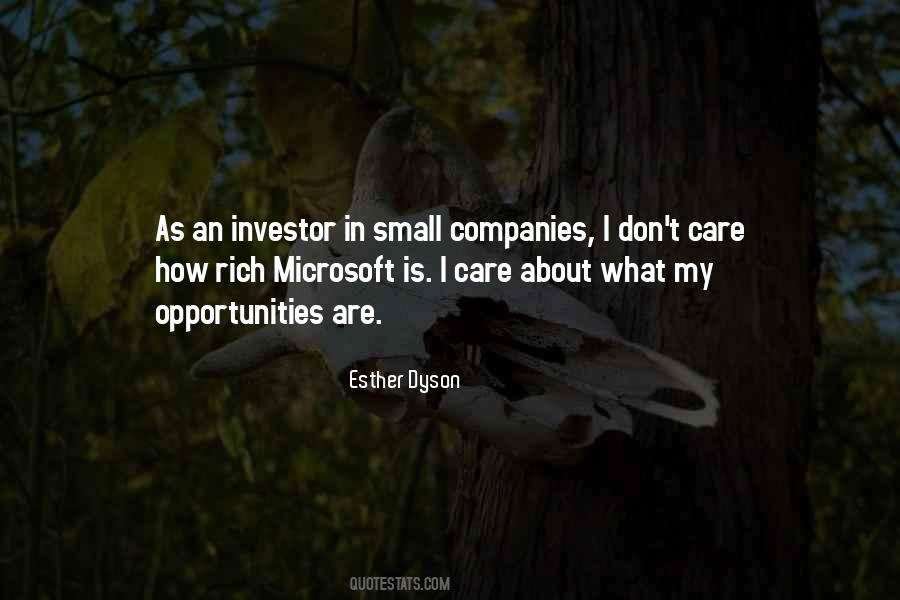 Quotes About Small Companies #1283465