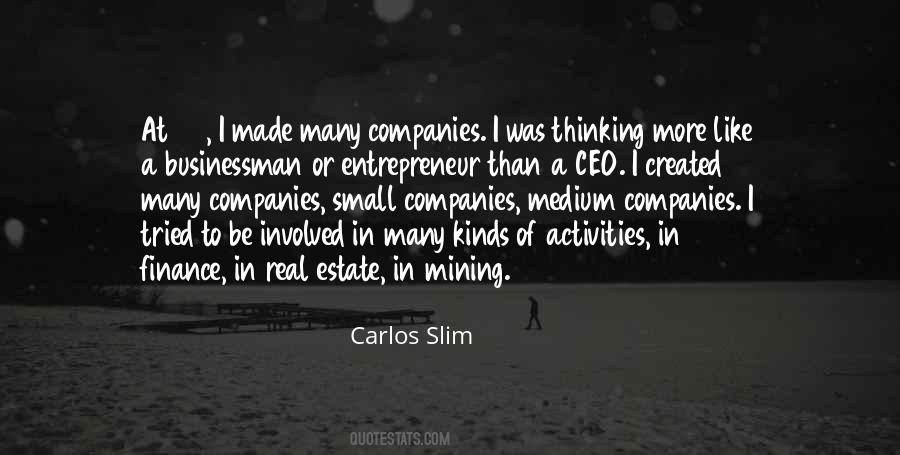 Quotes About Small Companies #1436913