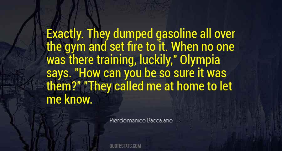 Quotes About Fire And Gasoline #1322295