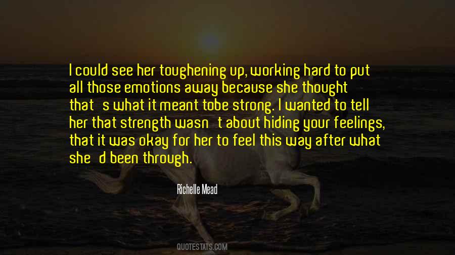 Quotes About Hiding Feelings #243998