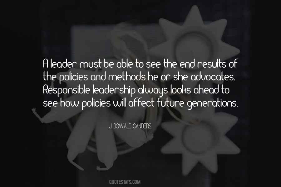 Quotes About Responsible Leadership #989015