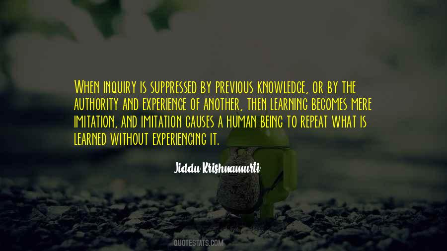 Quotes About Knowledge And Experience #23616