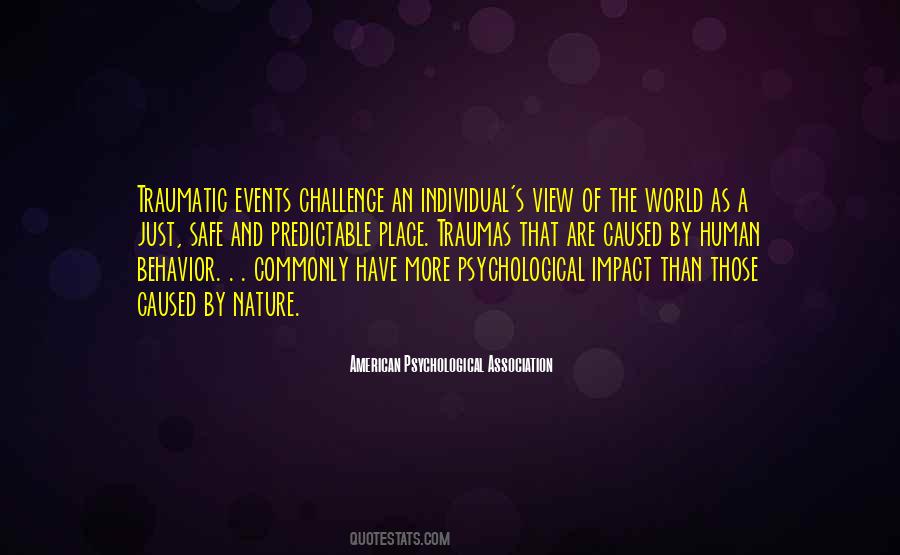 Psychological Impact Quotes #618811