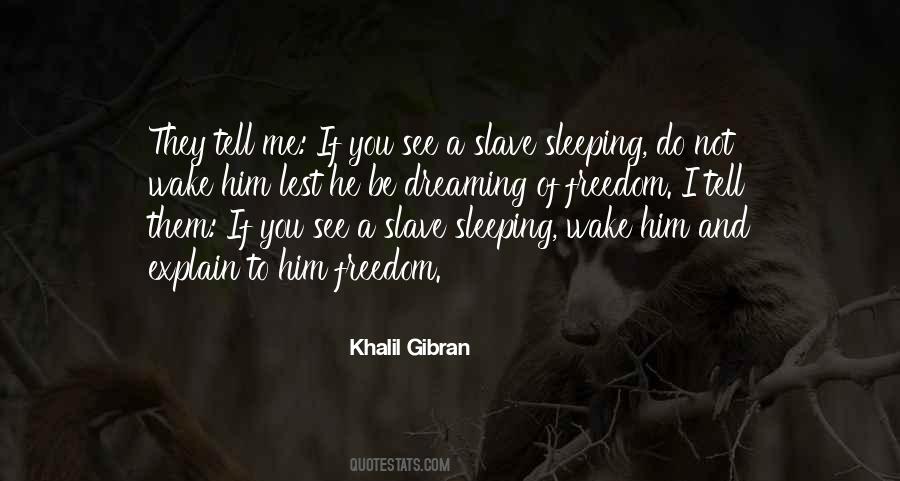 Quotes About Dreaming And Sleeping #1853299