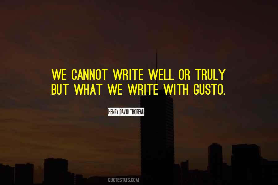 Quotes About Gusto #456098