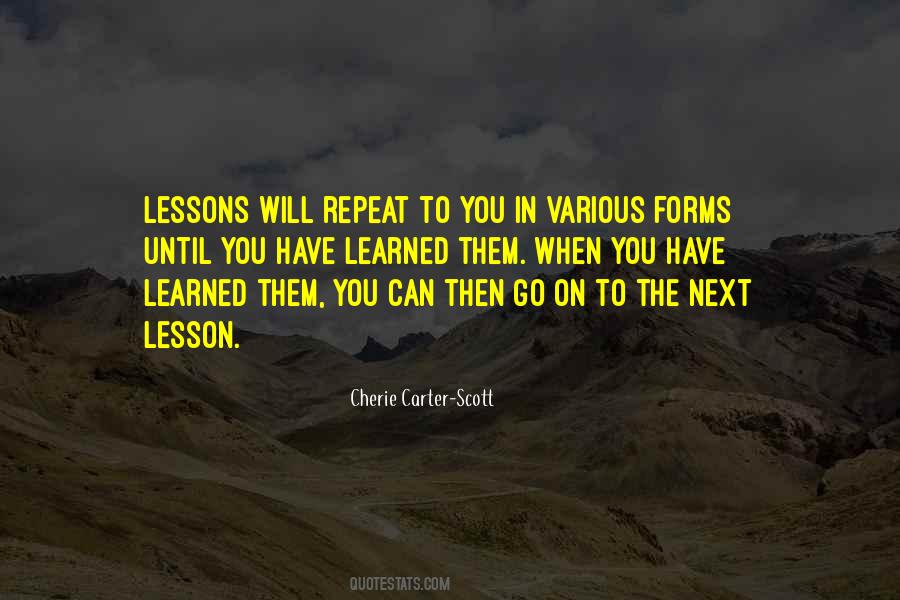 Quotes About Lesson Learned #144610