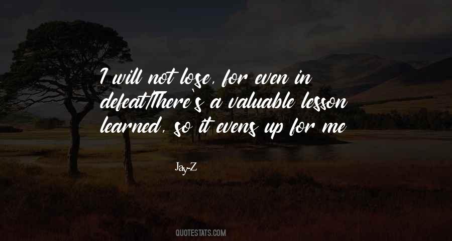 Quotes About Lesson Learned #1590555