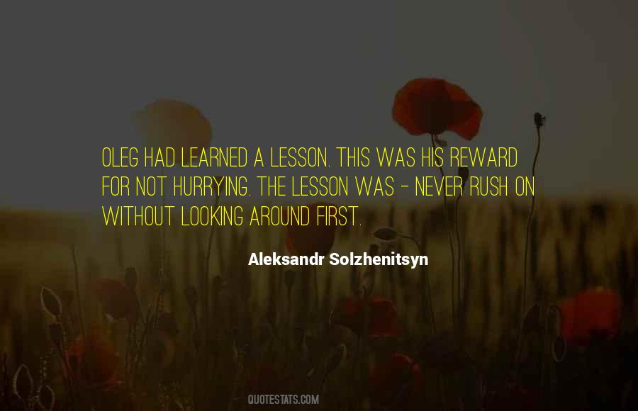 Quotes About Lesson Learned #189010