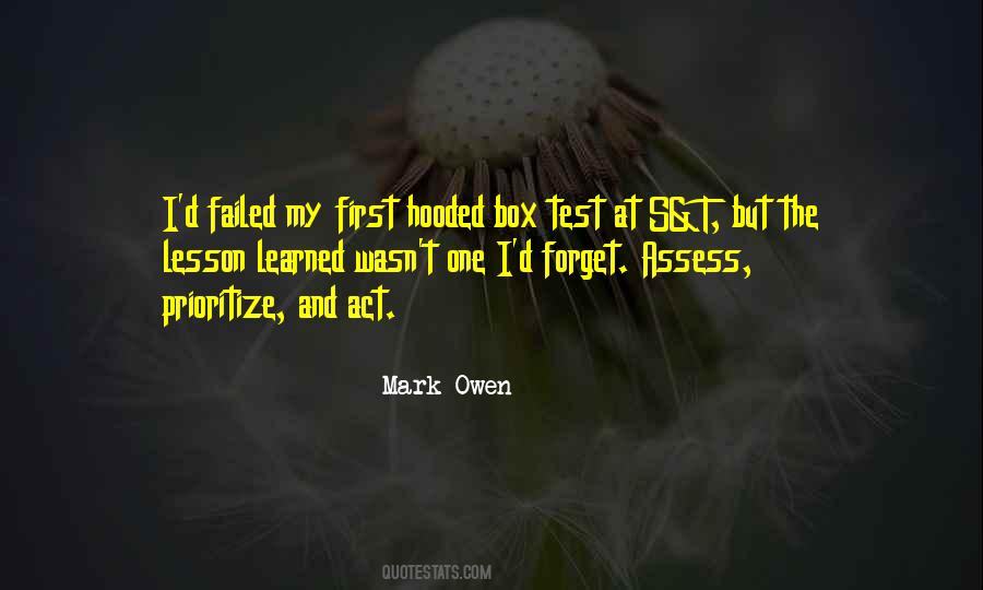 Quotes About Lesson Learned #239332