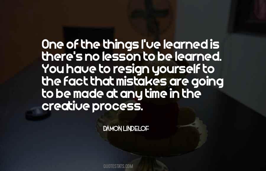 Quotes About Lesson Learned #35591