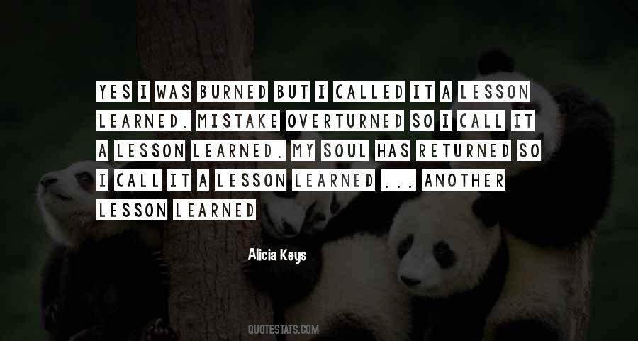 Quotes About Lesson Learned #754215