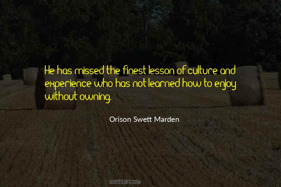 Quotes About Lesson Learned #75438