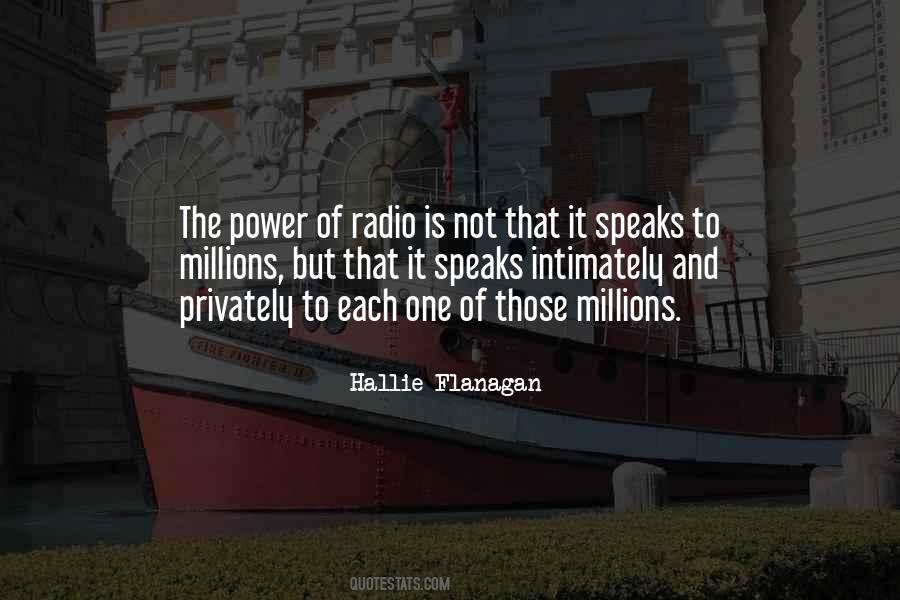 The Power Of Radio Quotes #1761194
