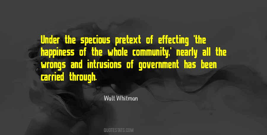 Quotes About Government Intrusion #608636