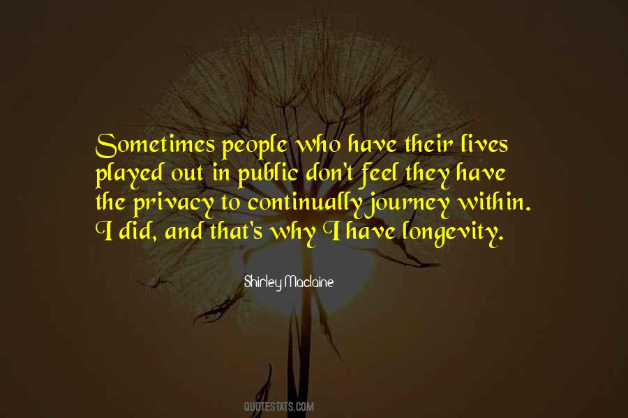 Quotes About People's Lives #56827 Quotes About People's Lives #56827