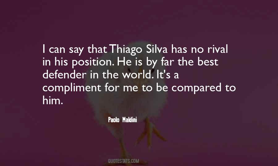 Quotes About Thiago Silva #1860005