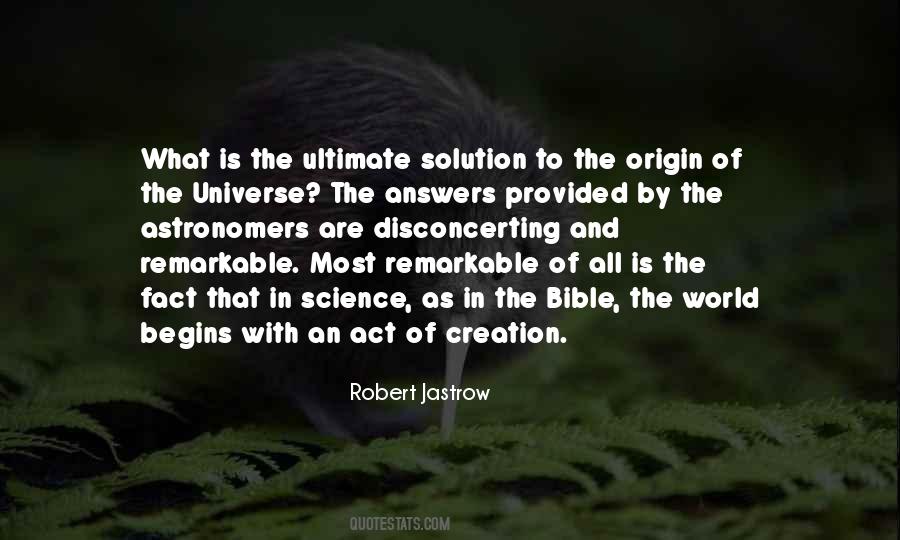 Quotes About Origin Of Universe #1196761