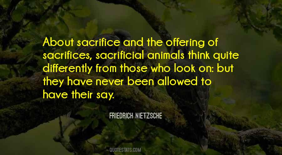 Quotes About Sacrificial #1306275