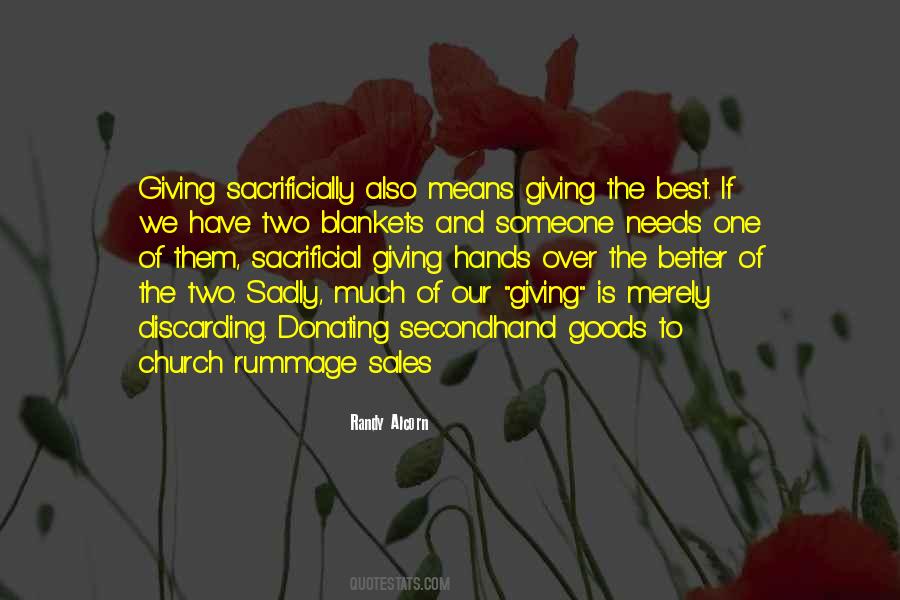 Quotes About Sacrificial #235617