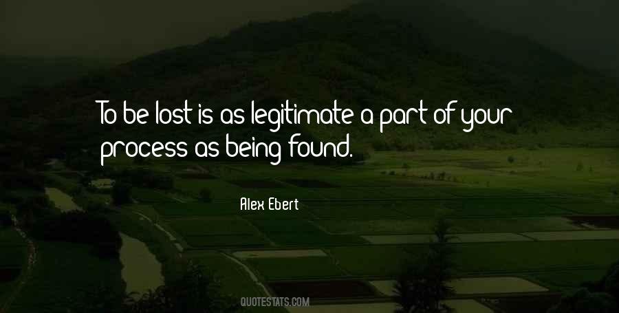 Quotes About Being Lost And Found #1473315