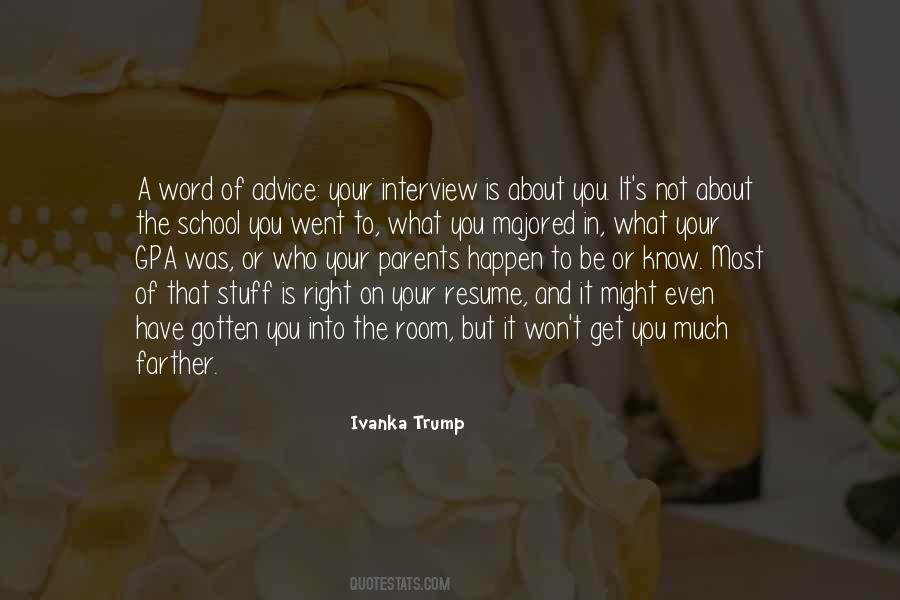 Resume Advice Quotes #1169298