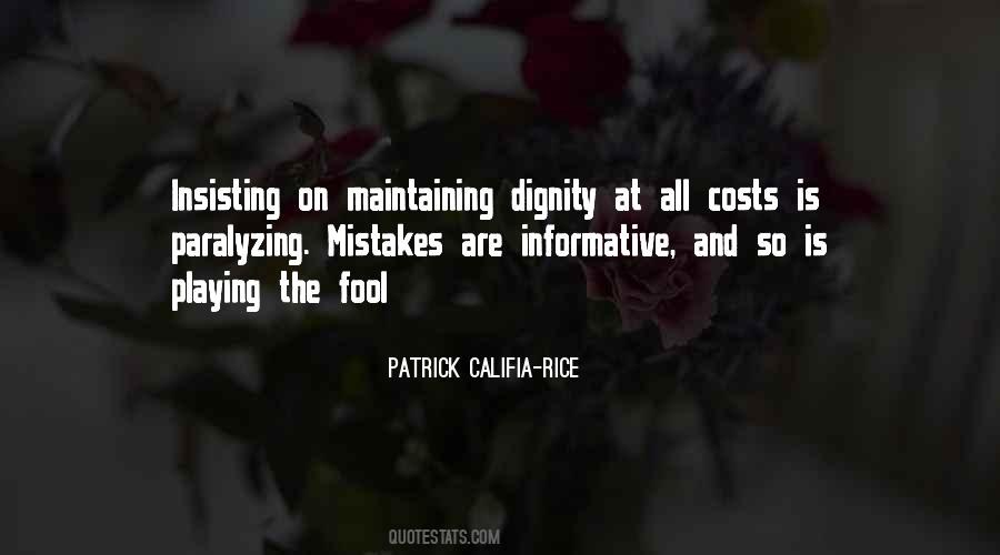 Quotes About Maintaining Dignity #1103475