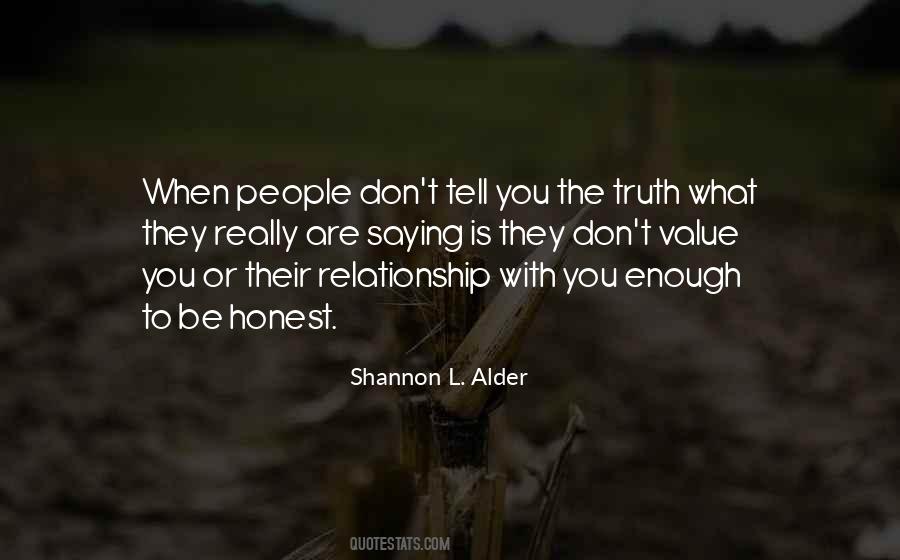 Honest Relationship Quotes #973950
