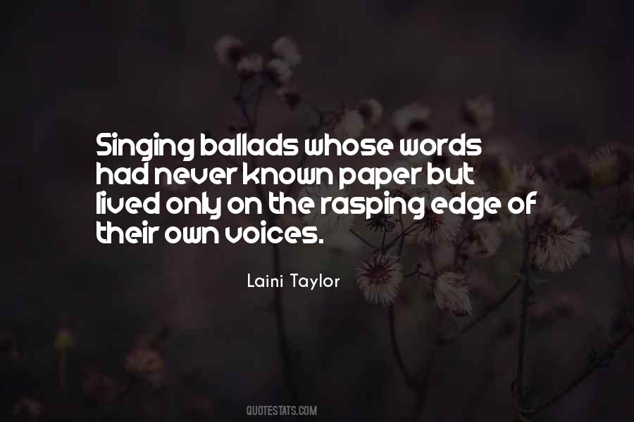 Quotes About Singing Voices #816858
