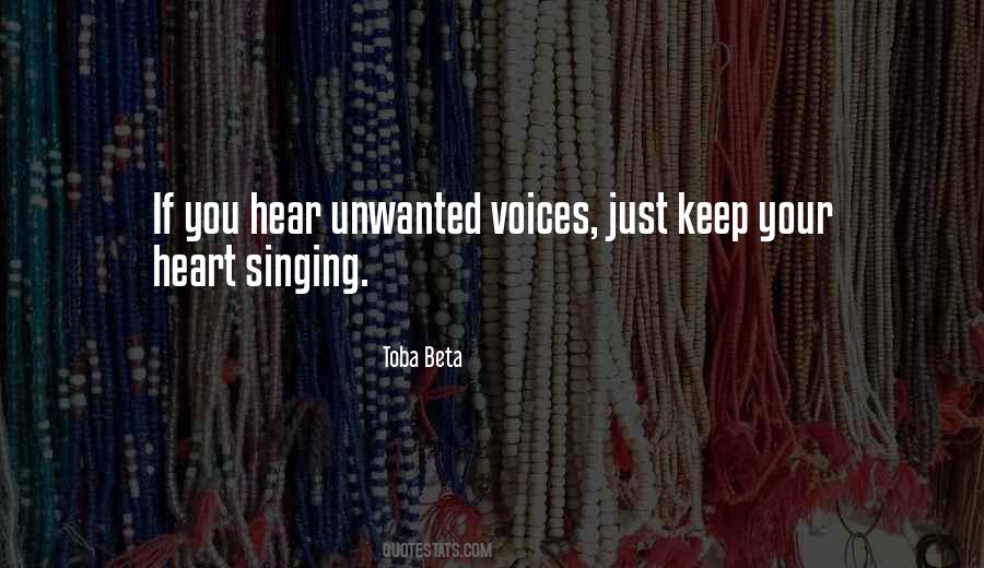 Quotes About Singing Voices #935796