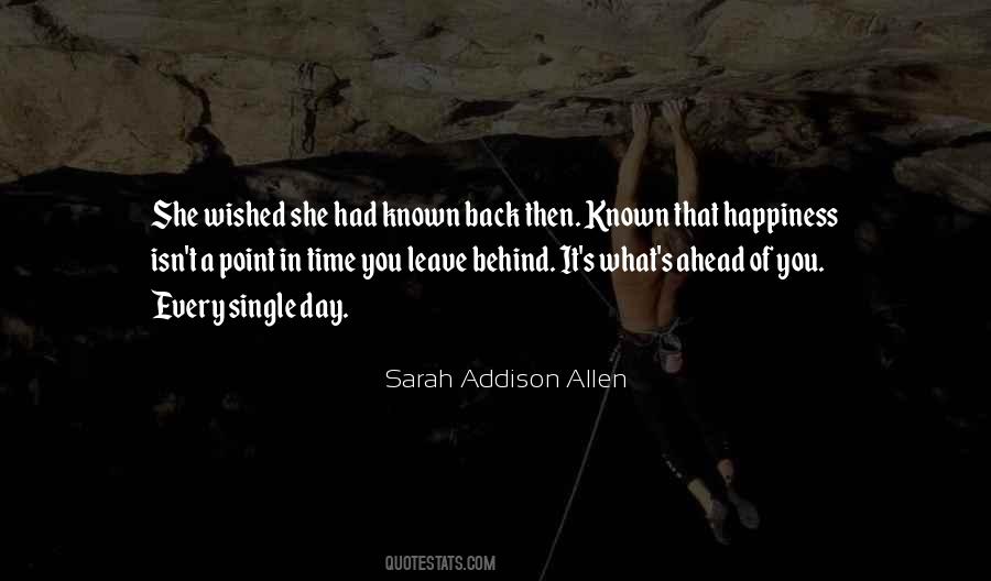 Only Time You Should Look Back Quotes #74062