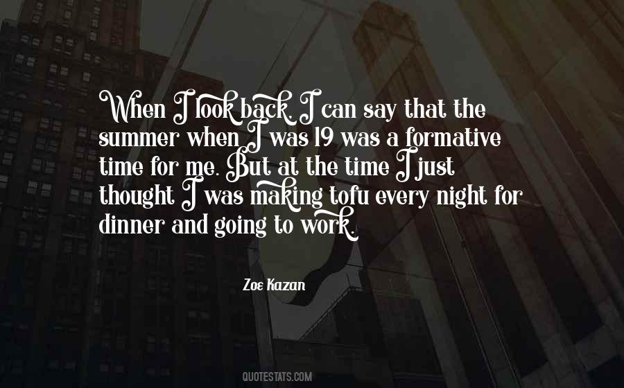 Only Time You Should Look Back Quotes #77626