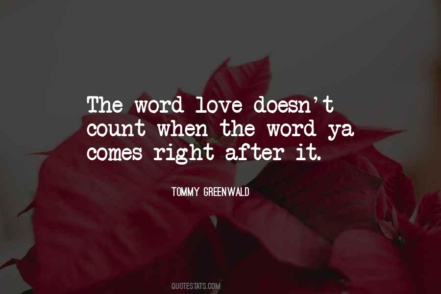 Quotes About The Word Love #155930