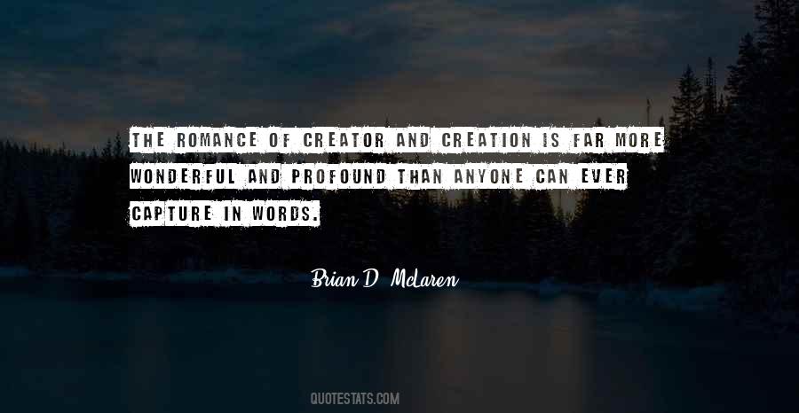 Quotes About Creator And Creation #1341670