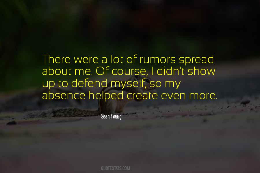 Quotes About Rumors #1046445