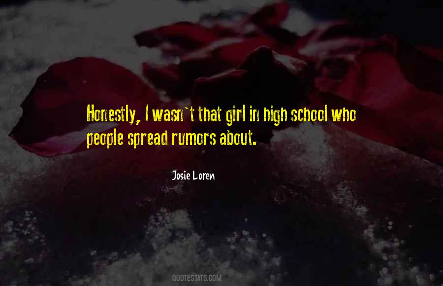 Quotes About Rumors #1178147